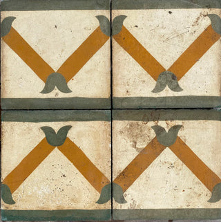 Mustard Diamond Border Antique