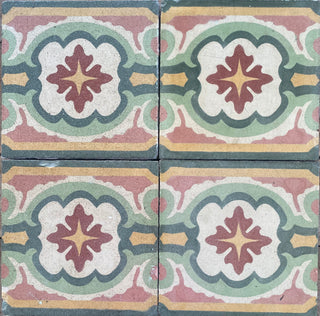 Pink Lotus Border Antique