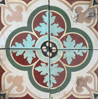 Gold Mint Clover Antique