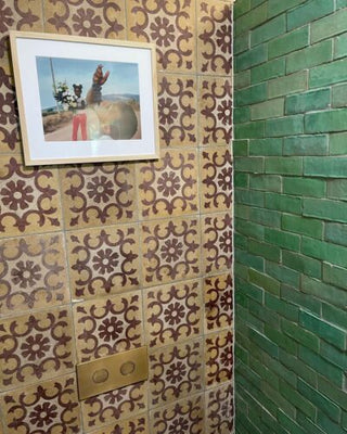Emerald Green Glazed Brick