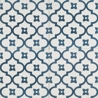 Navy on White Moorish Night - 1