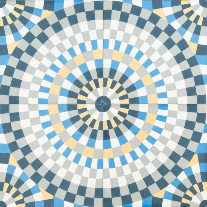 Blue French Mosaic - Jatana Interiors
