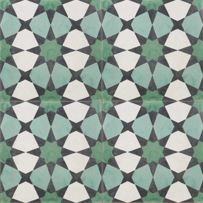 Green Moroccan Mosaic - Jatana Interiors