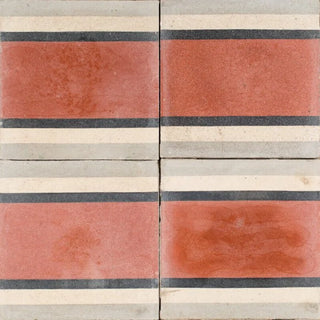 Red Crystal Border Antique - 1