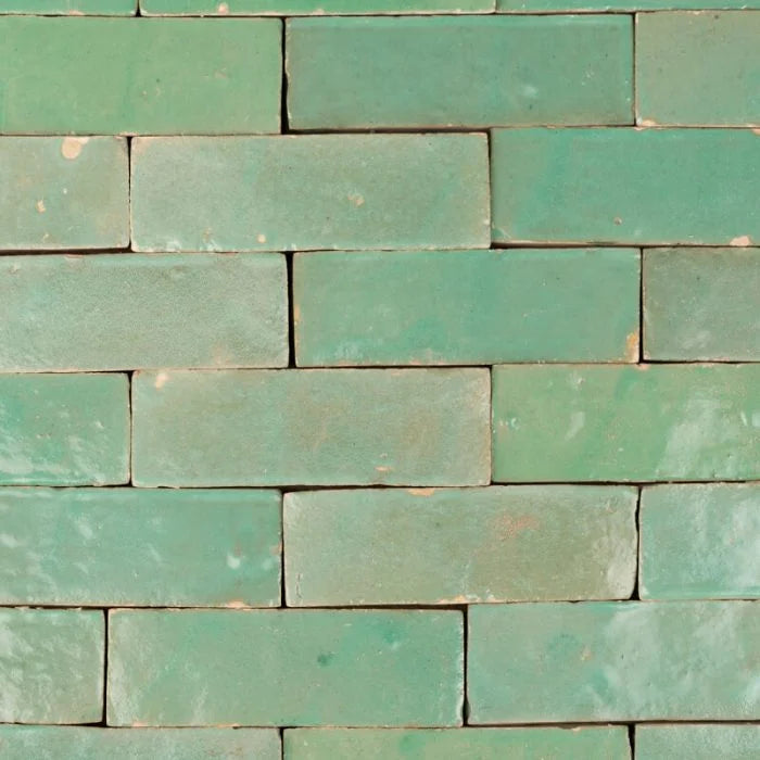 Turquoise Glazed Brick - Jatana Interiors