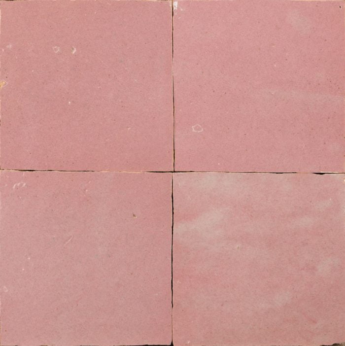 Outdoor Tiles - Blushing Pink Glazed