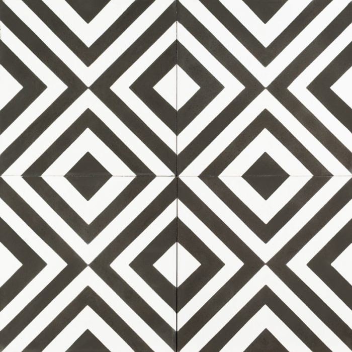 black and white checkered tile