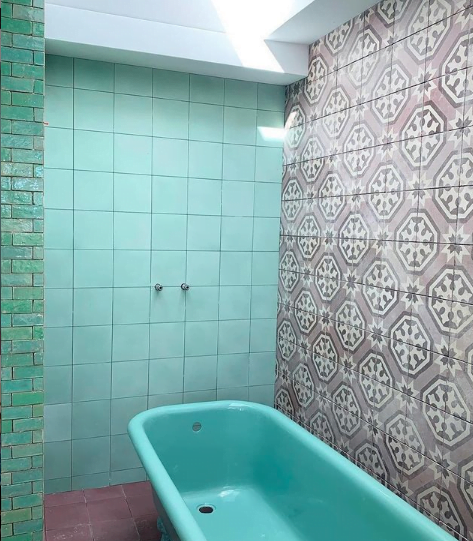 Moroccan Handmade Tiles - Turquoise Glazed Brick