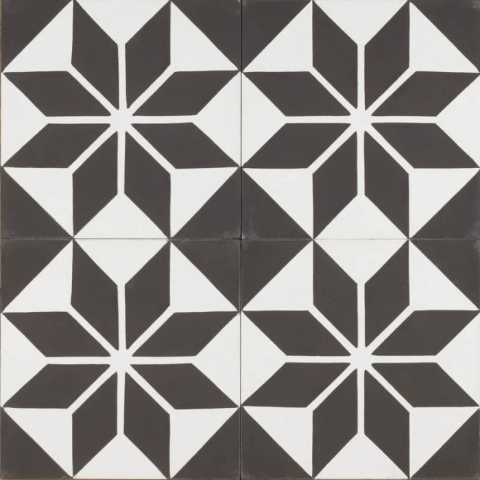 Reproduction Tiles - Black Star