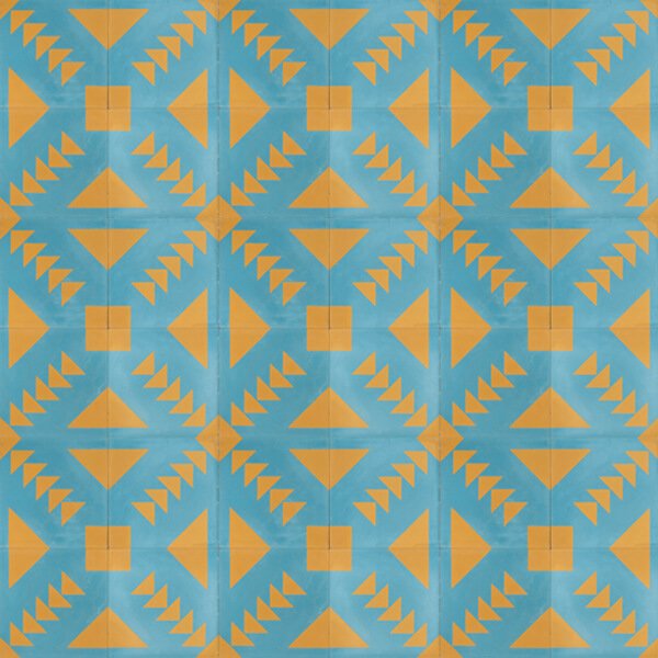 Reproduction Tiles - Blue Azteca