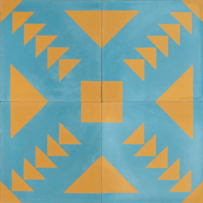 Reproduction Tiles - Blue Azteca