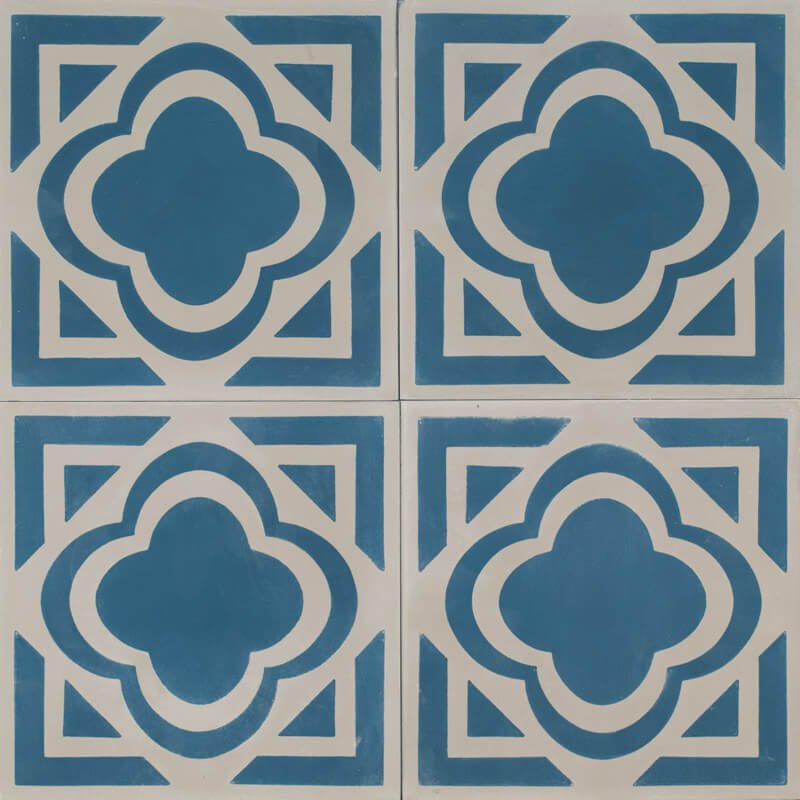 Reproduction Tiles - Blue Metro