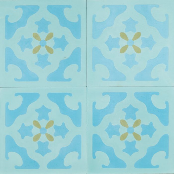 Reproduction Tiles - Blue Santorini