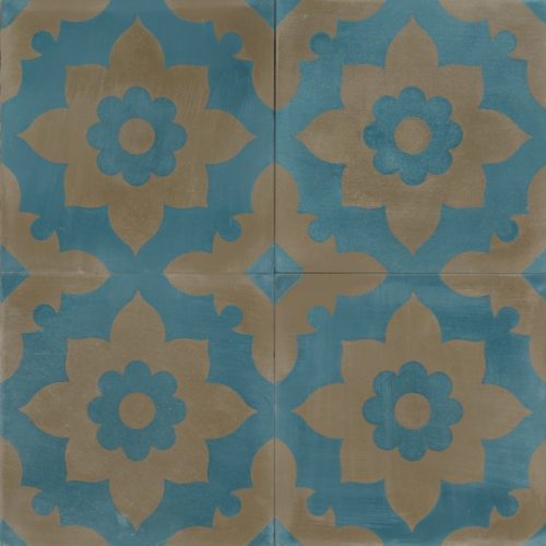 Reproduction Tiles - Blue Sol Old Effect