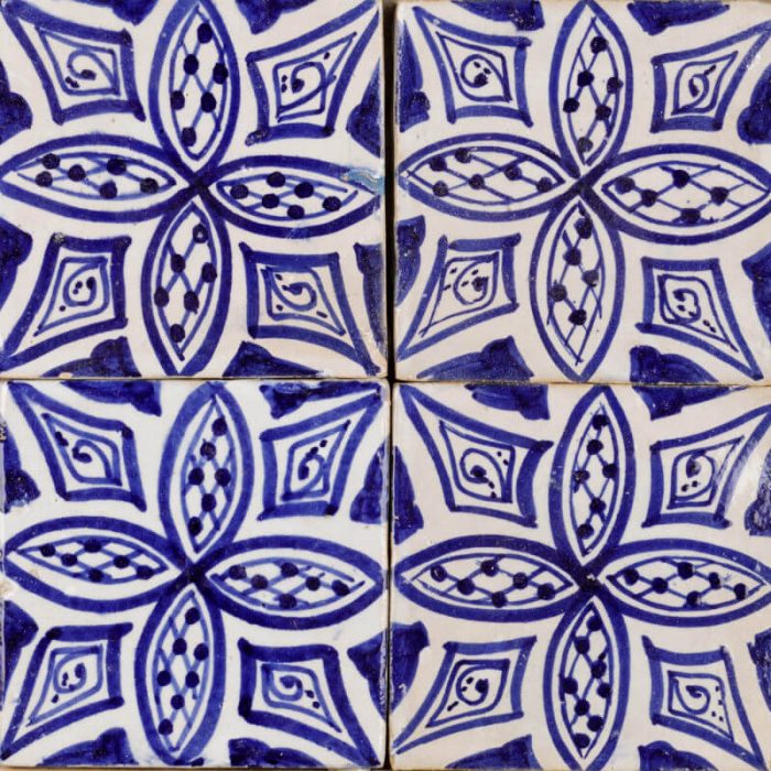 Moroccan Handmade Tiles - Casablanca Sunflower Glazed