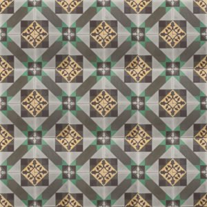 grey and green patterned tile
