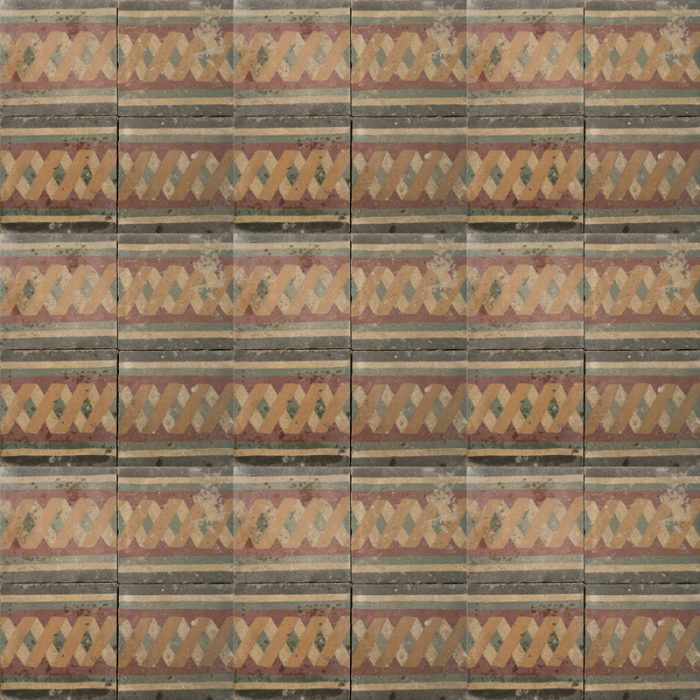 earthy toned chain pattern tile