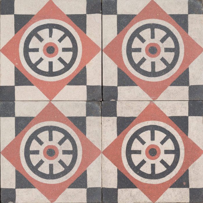 Antique Encaustic Cement Tiles - Faro Antique