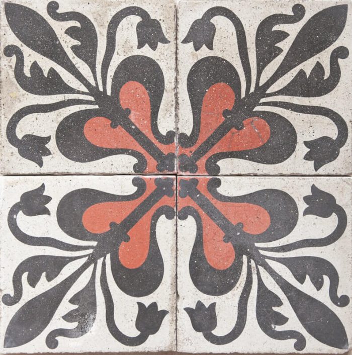 Antique Encaustic Cement Tiles - Florette Antique