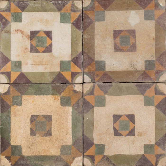 Antique Encaustic Cement Tiles - Green Heritage Antique