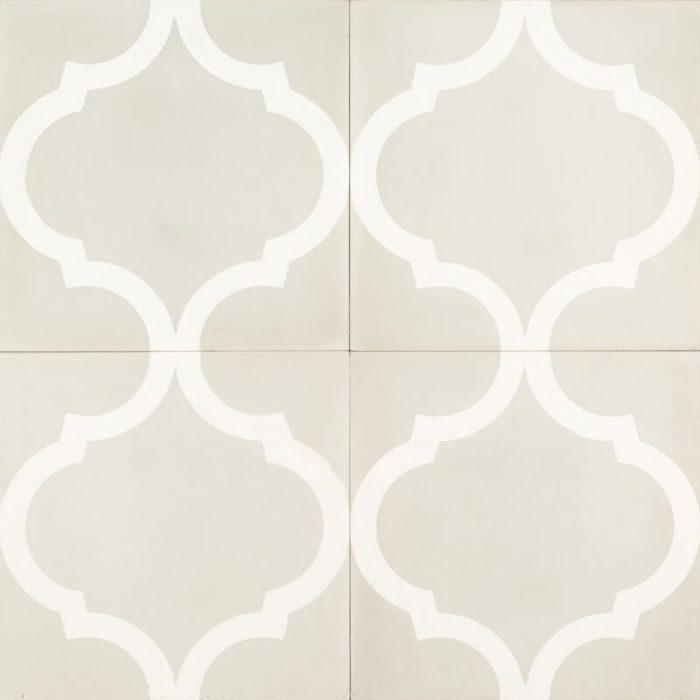 Reproduction Tiles - Grey Arabesque