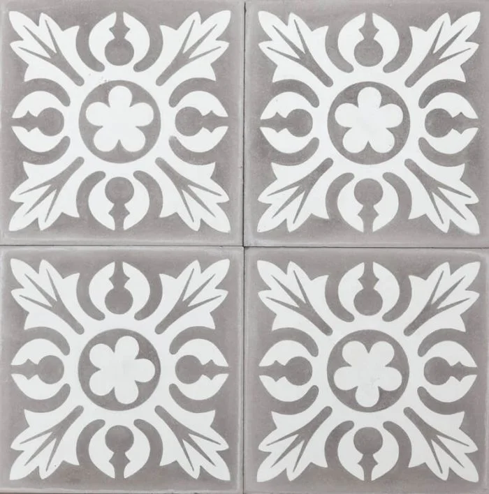 Reproduction Tiles - Grey Mandala