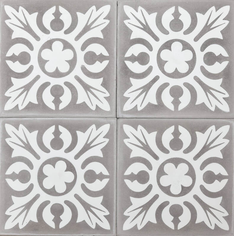 Reproduction Tiles - Grey Mandala