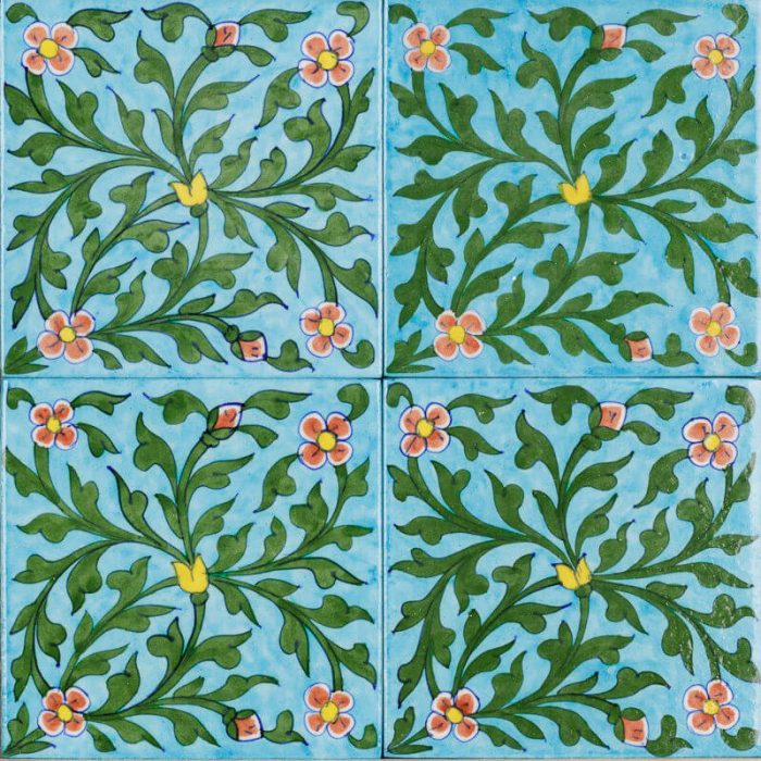 Glazed Feature Tiles - Indian Garden