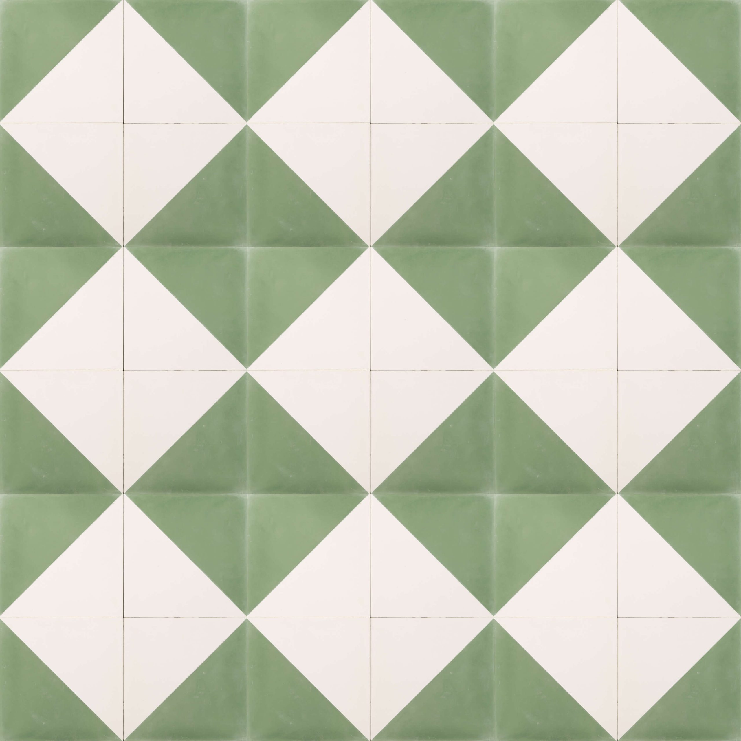 Reproduction Tiles - Jade Green Diamond