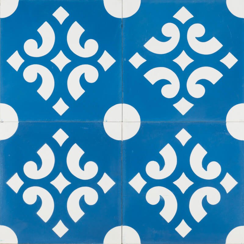 Reproduction Tiles - Midnight Blue Spanish Villa