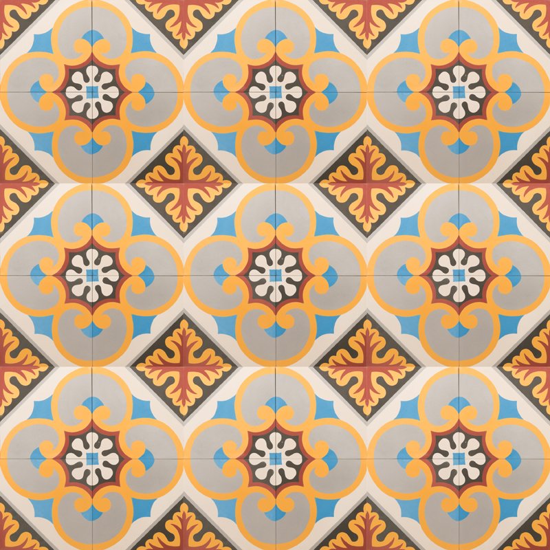 Outdoor Tiles - Moroccan Blue