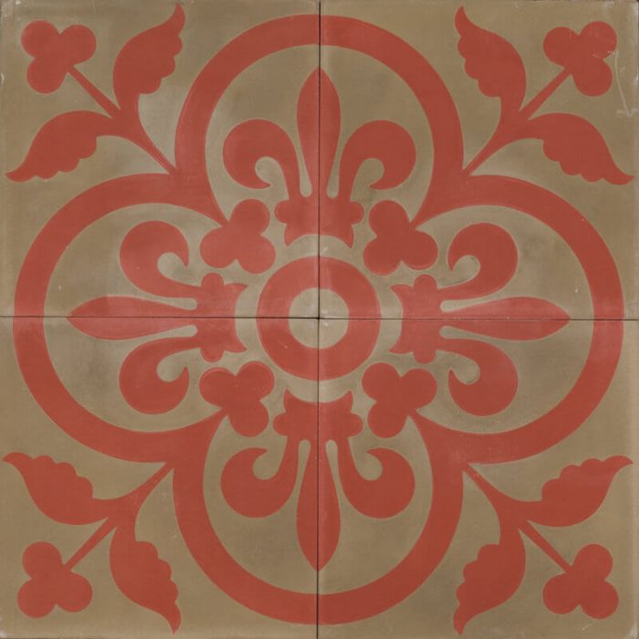 Reproduction Tiles - Olive Royal
