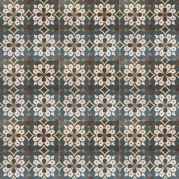 Reproduction Tiles - Petite Blue Magnolia