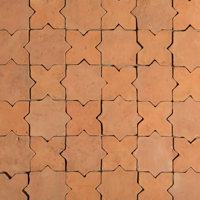 star and cross combined terracotta tiles