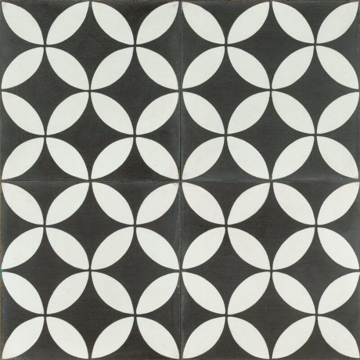 Reproduction Tiles - Petite White Fleur