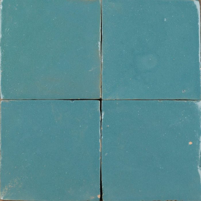 Moroccan Handmade Tiles - Petrol Glazed Large