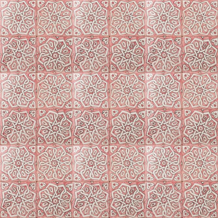 Moroccan Handmade Tiles - Pink Zellige Glazed