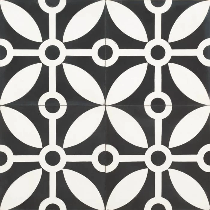 Reproduction Tiles - Black Rayos