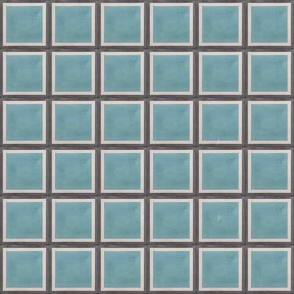 Reproduction Tiles - Teal Delight