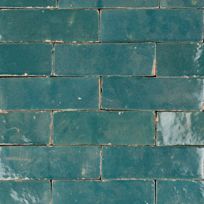Outdoor Tiles - Teal Glazed Brick