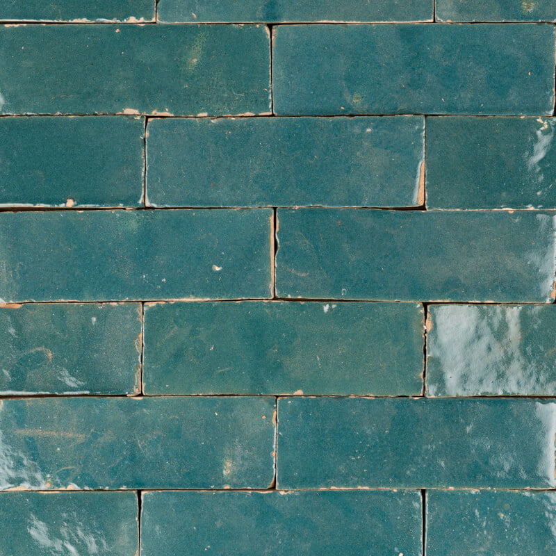 Teal Glazed Brick Jatana Interiors Tiles, Glazed Brick Tile
