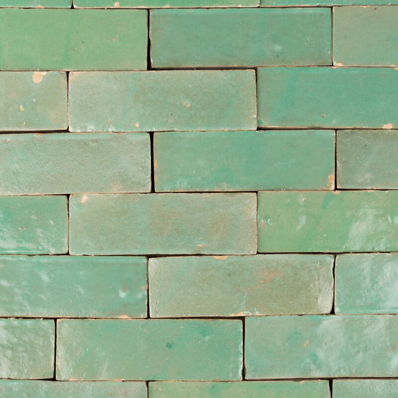 Outdoor Tiles - Turquoise Glazed Brick