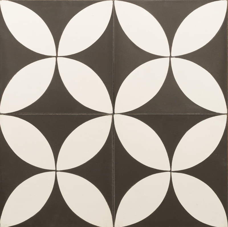 Outdoor Tiles - White Fleur