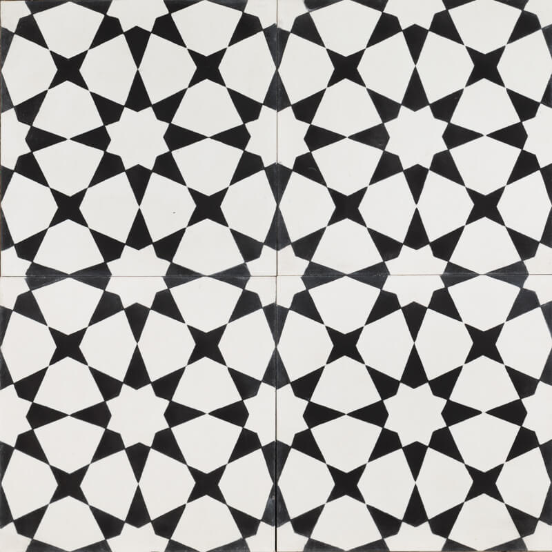Reproduction Tiles - White Moroccan Mosaic