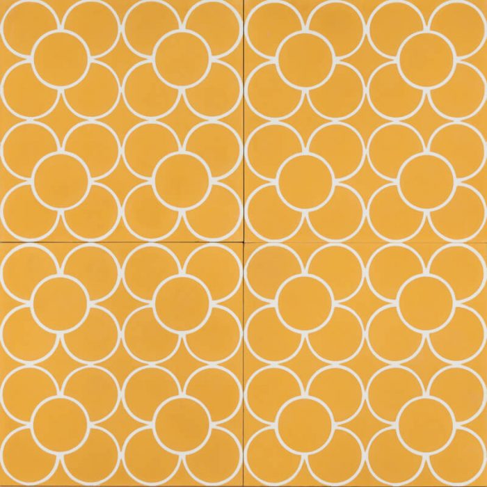 Reproduction Tiles - Yellow Petite Daisies