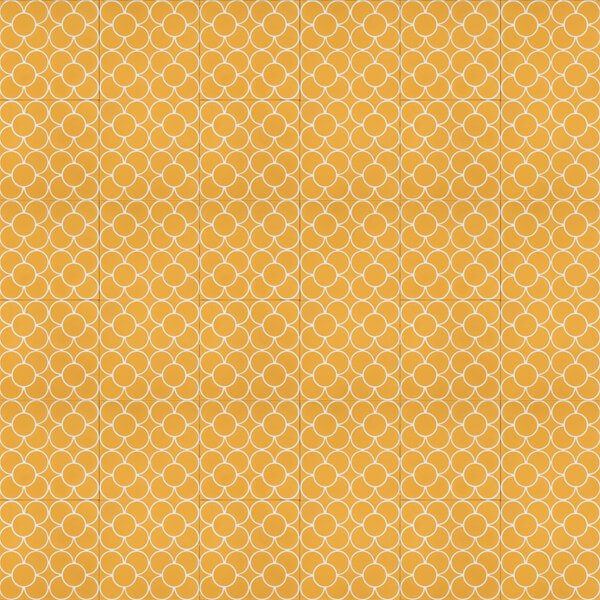 Reproduction Tiles - Yellow Petite Daisies