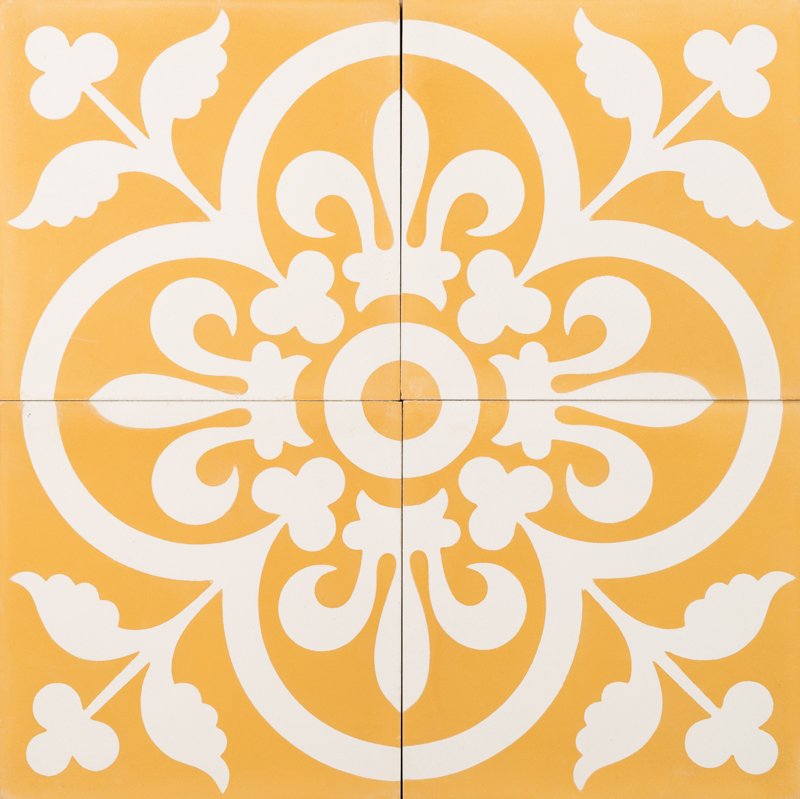 Reproduction Tiles - Mustard Royal
