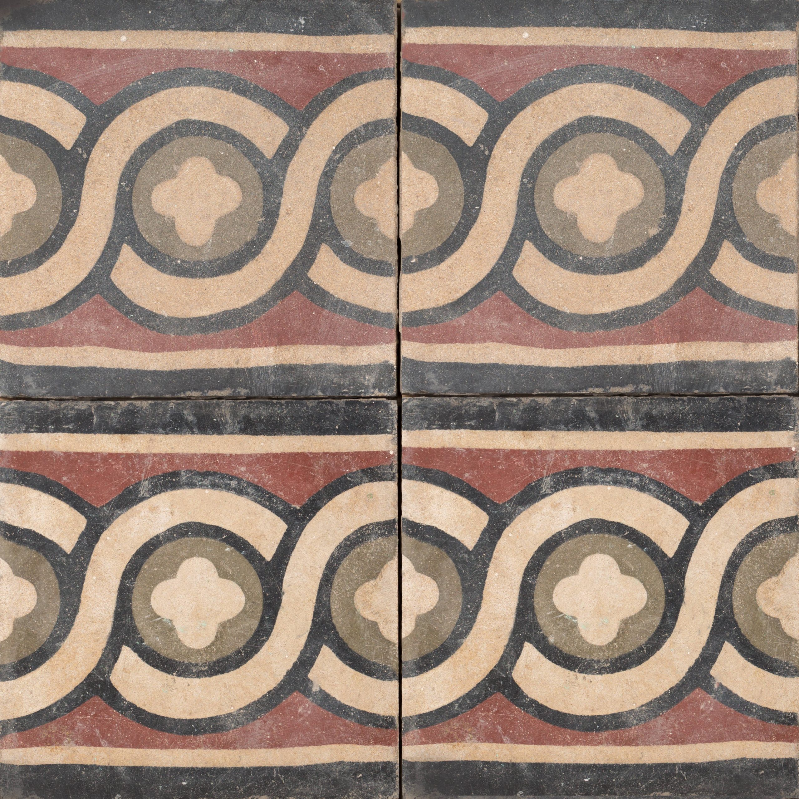 Outdoor Tiles - Riad Border Antique