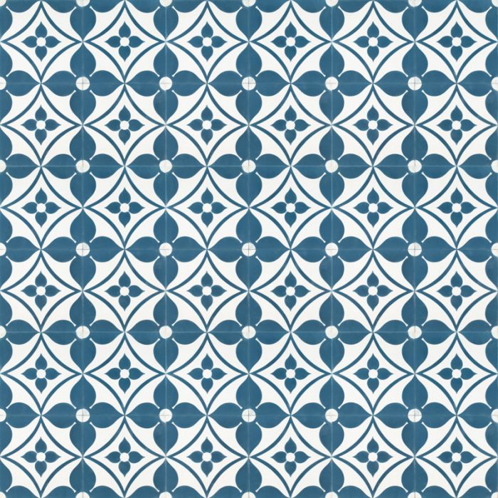 Outdoor Tiles - Blue Daisy