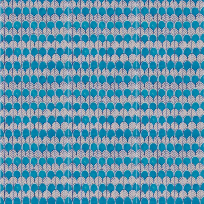 Glazed Feature Tiles - Blue Peacock